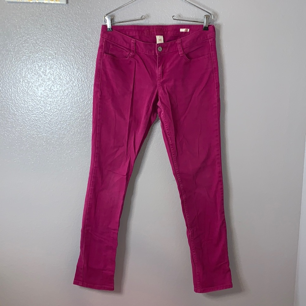 Arizona Jeans burgundy size 9 super skinny jeans